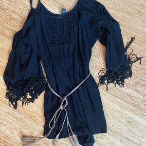 Forever 21 romper with Tassel Belt